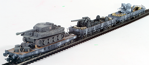 REI Models 460314WC - German Wehrmacht Tank and Artillery Transport Set, Winter Camo